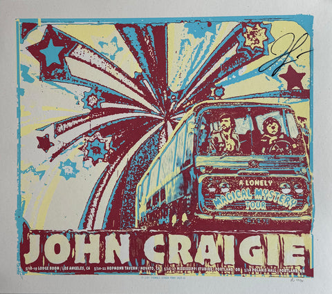 Brown/Blue Lonely Magical Mystery Tour 2025 Poster (Signed)
