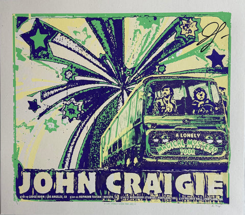 Purple/Green Lonely Magical Mystery Tour 2025 Poster (Signed)