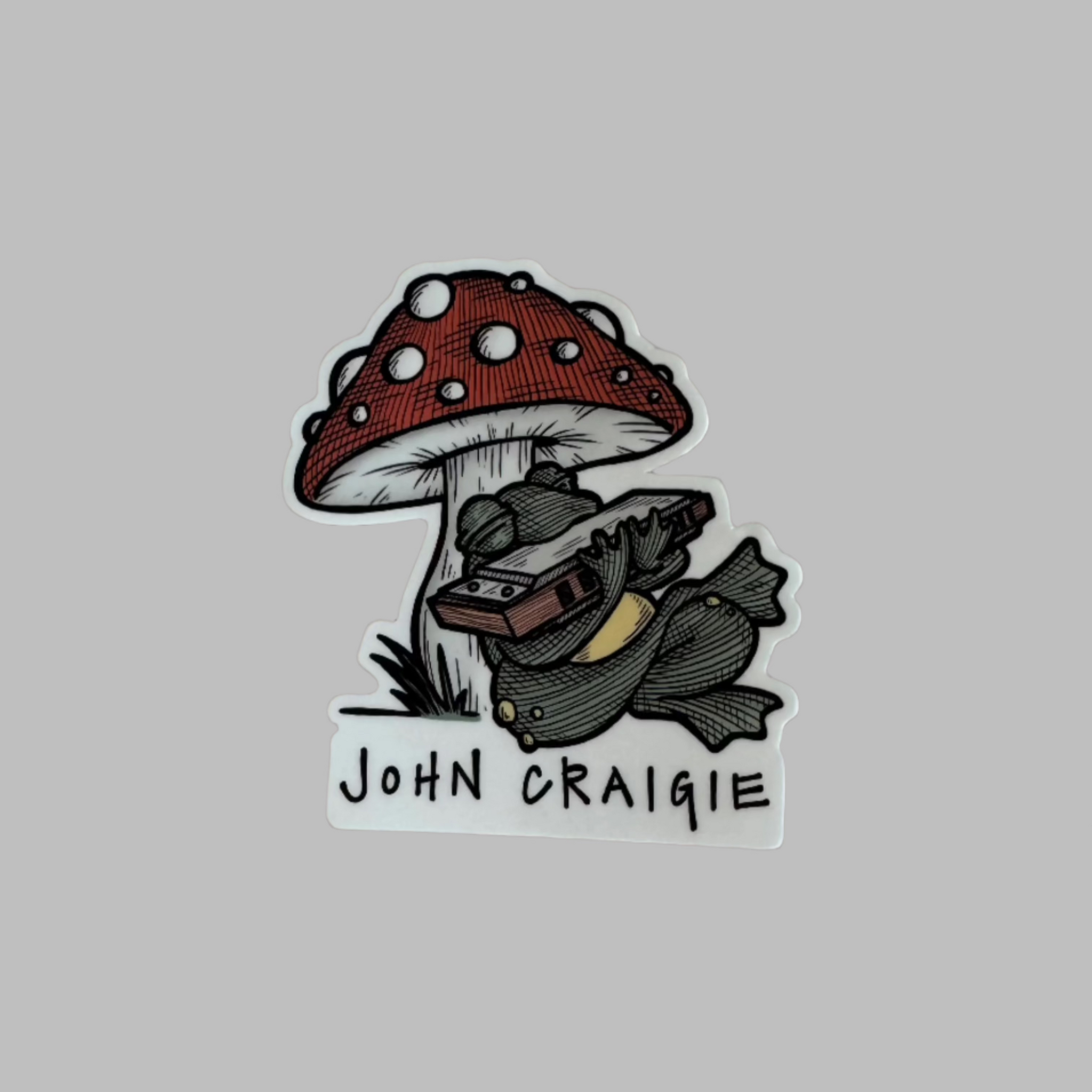 Mushroom Frog Sticker