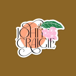 Peach Sticker