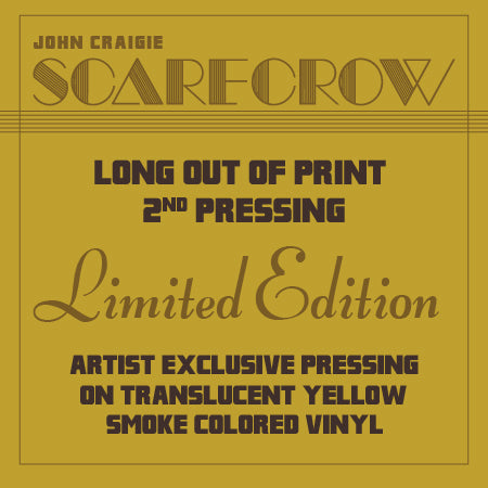 "Scarecrow" LP - Second Pressing (Translucent Yellow/Smoke Colored Variant) PRE-SALE