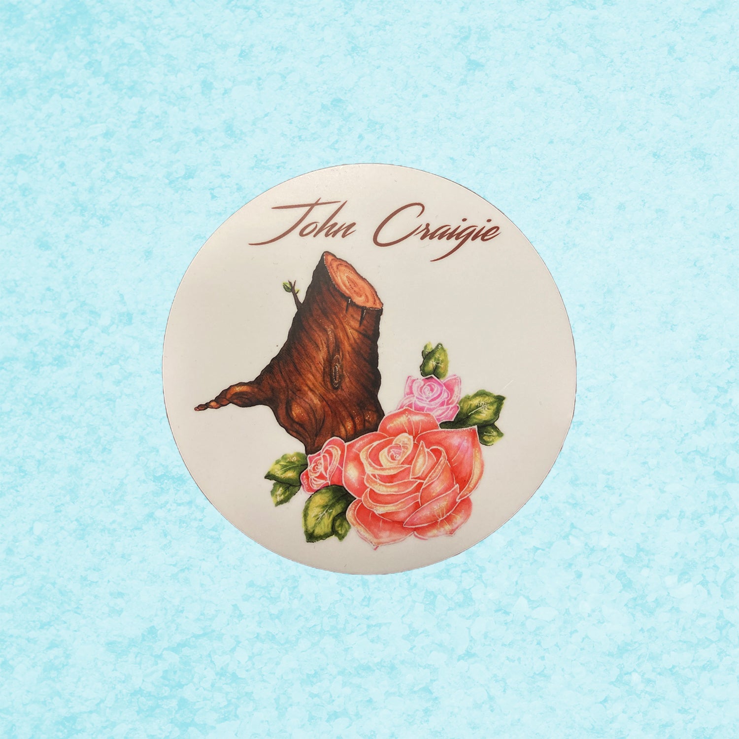 Rose and Stump Sticker